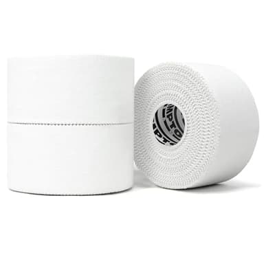 Hampton Adams | As Seen on Shark Tank | Original Athletic Sports Tape (3-Pack) | 45ft Rolls | Very Strong Easy Tear NO Sticky Residue | Best Tape for Athlete & Trainers | Fingers Ankles Wrist (White)