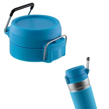 Replacement Lid for Stanley Quick Flip GO, Top Cover Compatible with Stanley Cup 24oz 36oz, One Button Water Bottle Cap for Stanley Quick Flip GO, Leakproof, BPA-Free(Blue)