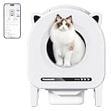 Pawstastic Self Cleaning Litter Box, 68 L Automatic Cat Litter Box for Multiple Cats, with Safety Protection, APP Control, Odor Removal Smart Litter Box, 2 Roll Trash Bags