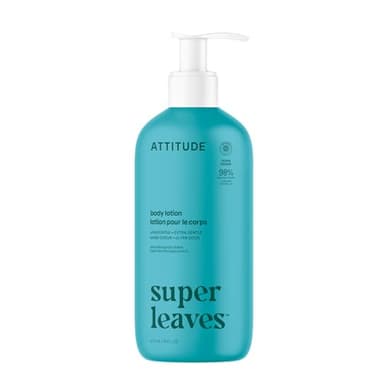 ATTITUDE Body Lotion, EWG Verified Moisturizer, Vegan Skin Care Products, Non-Greasy, Hydrating for Dry Skin, Cruelty Free, Extra Gentle, Unscented, 16 Fl Oz