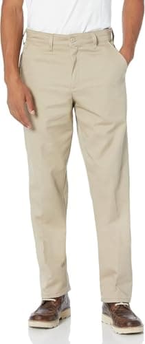 Red Kap Men's Wrinkle-Resistant Cotton Work Pant, Khaki, 36x30