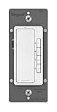 Legrand Radiant RT2WCCV4 Digital Countdown Timer with Locator Light and Time Indicator, 60, 40, 20 and 10 Minute Settings, White (1 Count)