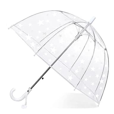 CYBYQ-Family Kids Clear Umbrellas for Rain Transparent with an Easy Grip Handle, Dome Bubble Umbrella Windproof for Kids Boys and Girls
