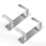 Cuisallette Stainless Steel Wall Mounted Pot Lid Holder Organizer Cutting Board Storage Rack Punch-free Multifunctional Kitchen Shelf 2 PCS