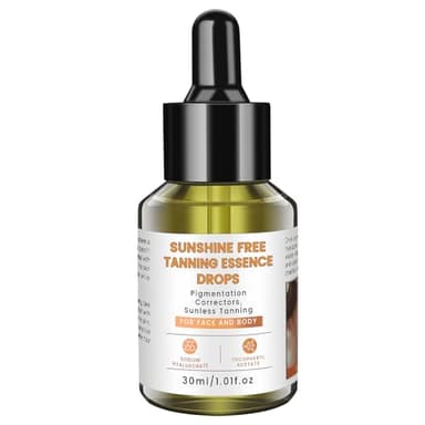 PIPIGE Sunless Tanning Drops – Natural Glow Self Tanner Serum with Hyaluronic Acid & Vitamin E – Fragrance Free & Cruelty Free, Lightweight Bronze Formula for Face & Body
