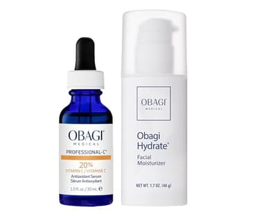 Obagi Professional-C 20% Vitamin C Serum & Hydrate Facial Moisturizer Bundle – Brightens Skin Tone, Minimize the Appearance of Fine Lines & Wrinkles, & Combat Skin Dryness