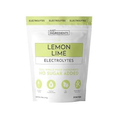 Lemon Lime Electrolytes – 30‑Serving Hydration Drink Mix with Coconut Water, Sea Salt, and Trace Minerals – Supports Energy, Recovery, and Electrolyte Balance*