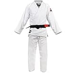 FUJI All-Around Brazilian Style Jiu Jitsu Uniform, White (Black Lettering), Size A3