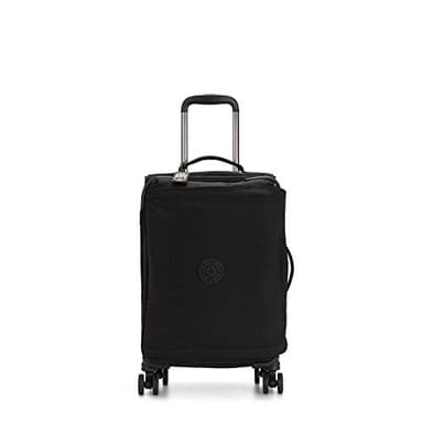 Kipling Spontaneous Softside Spinner Wheel Luggage, Integrated TSA Accepted Lock, Black Noir, Carry-On 21,KI5508