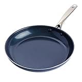 Blue Diamond Cookware Diamond Infused Ceramic Nonstick 12.5" Frying Pan Skillet, Induction PFAS-Free, Dishwasher Safe, Oven Safe, Blue