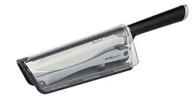 Tefal Ever Sharp Chef Knife 6.5" - Integrated Sharpener in Sheath - Double Pivot Sharpening Technology - Secure Locking System - German Stainless Steel K2569004