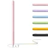 YINVA Case for Apple Pencil Apple Pencil Accessories Grip Holder for Apple Pencil 1st Generation Cover Sleeve for Apple Pencil with Protective Nib Cover for iPad Pencil(Pink)