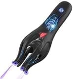 Lealuxes Male Masturbator Sex Toys for Men, Male Penis Vibrator for Mens with Tongue Licking, Masterbater Adult Sex Toy for Couples Him Gay Women Pleasure
