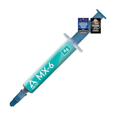 ARCTIC MX-6 (4 g) - Ultimate Performance Thermal Paste for CPU, Consoles, Graphics Cards, laptops, Very high Thermal Conductivity, Long Durability, Non-Conductive