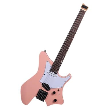EART GW2TP-SE Lightweight Headless Electric Guitar, Solid Electric Guitar, Roasted Mahogany Body, Custom Artones-TSE pickups with Guard, Satin Finish