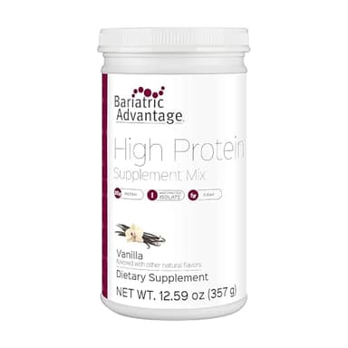 Bariatric Advantage High Protein Supplement Mix - Protein Powder - 20 g Protein - for Pre- & Post-Bariatric Surgery Patients - Iron, Calcium & More - Vanilla - 14 Servings