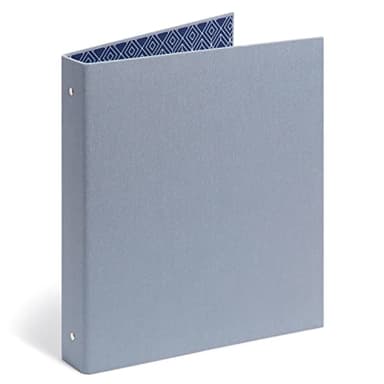 U Brands Fashion Binder, Linen, Blue Gray, 1” Rings, 1 Count