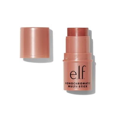 e.l.f. Monochromatic Multi Stick, Travel-Sized Luxuriously Creamy & Blendable Color For Eyes, Lips & Cheeks, Vegan & Cruelty-Free, Bronzed Cherry, 0.17 Oz