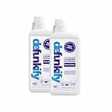 Laundry Detergent 62 Load/37.7 FlOz (2-Pack). 'Free & Clear' Liquid Laundry Detergent- Sensitive Skin. 'ProvenSafe' Laundry Soap Washing Detergent w/Odor & Stain Remover for Activewear & All Fabrics