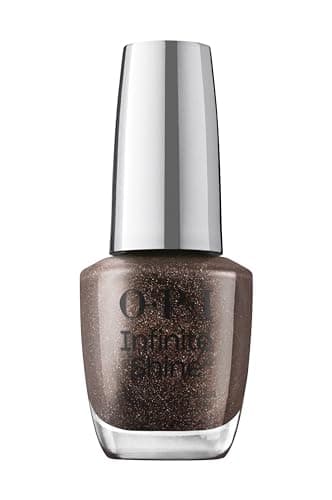 OPI Infinite Shine My Private Jet | Opaque Dark Black Pearl Long Wear Gel Like Nail Polish | Vegan, Long Lasting, Streak Free