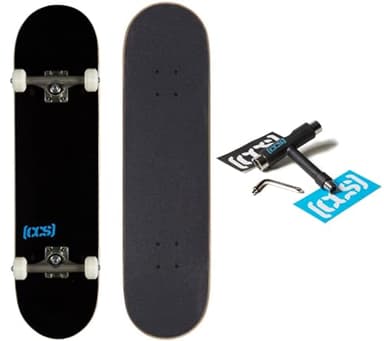 [CCS] Logo Skateboard Complete Black 8.25"