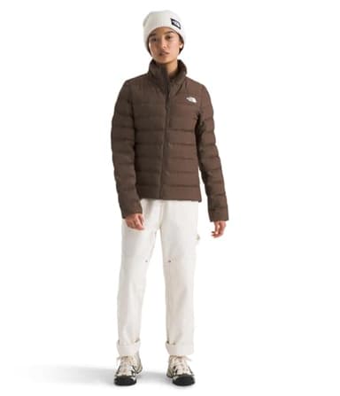 The North Face Women's Aconcagua 3 Jacket - Wind & Water Resistant Puffer Coat with Down & Synthetic Blend Insulation, Smokey Brown, Large