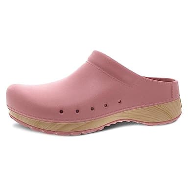 Dansko Kane Slip-On Mule Clog for Women – Lightweight Cushioned Comfort and Removable EVA Footbed with Arch Support – Easy Clean Uppers Kane Rose 7.5-8 M US