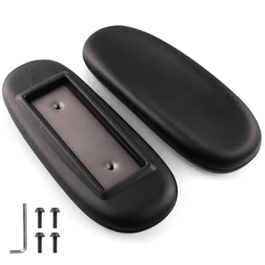 Fardtry Office Chair Armrest Replacement, PU Arm Pads Caps, Fit to Most Chairs with 4" Mounting Hole Distance, 1 Pair