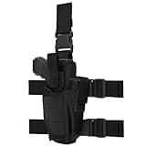 ZZY Drop Leg Holster, Tactical Thigh Pistol Gun Holster, Right Handed Adjustable Thigh Holster for Men, Leg Holster for 9mm