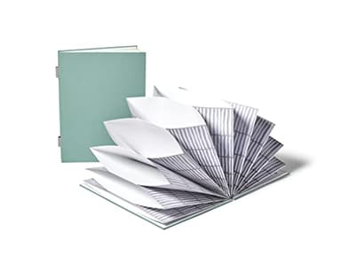 Savor | 2025 Edition Luxe Accordion Fan Folio™ | Fabric Bound Acid-Free Document Organizer with Labels | Ideal for Important Records, Graduation Gift, Home Paper Organization and Archive