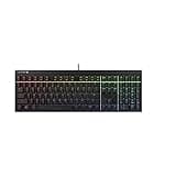 Cherry MX 2.0S Wired Gaming Keyboard with RGB Lighting: MX Black, Blue, Brown, Red, Silent Red Switches (Black - Blue Switch) (Renewed)