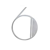 NACH Floating House Numbers, 6 inch Stainless Steel House Numbers for Outside - Number 6, Mid Century House Numbers with Mounting Hardware