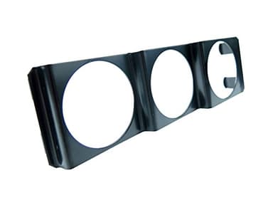 BAR_Autotech 🌠 Universal 52mm 3 in 1 Gauge Meter Water Temp Oil Pressure Voltage Dash Panel Pod Black 2 Inch