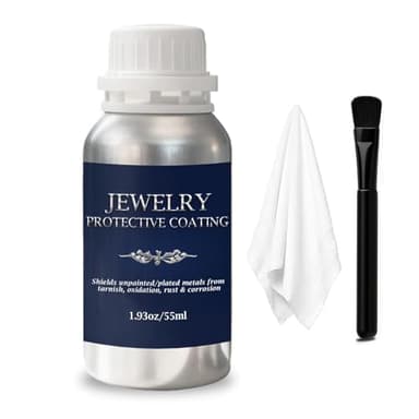 Tyrbsvlnar 55ml Jewelry Protective Coating – Anti-Tarnish & Scratch-Resistant Coating for Silver & Gold, Restores Shine with Long-Lasting Oxidation Barrier, Maintain Brilliant Luster