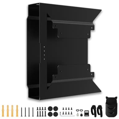 Mini PC Mount for HP, VESA Wall Under Desk Mount or Mount to a Monitor Arm for HP EliteDesk 800 G4 G3 G5 G9 EliteDesk 705 805, HP Pro Mini 400 260, HP ProDesk 400 405 600 Mini PC with Pen Holder