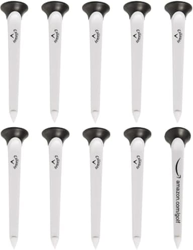 Callaway Par-Tee Plastic Golf Tees, 10 Pack