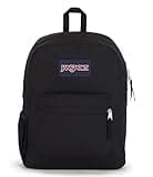 JanSport Cross Town Backpack 17" x 12.5" x 6" - Simple Bag for Everyone with 1 Main Compartment, Front Utility Pocket - Premium Class Accessories - Black