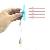 EUDAX DIY DC Power Micro Motor Wind Turbine Electricity Generator Blades Model