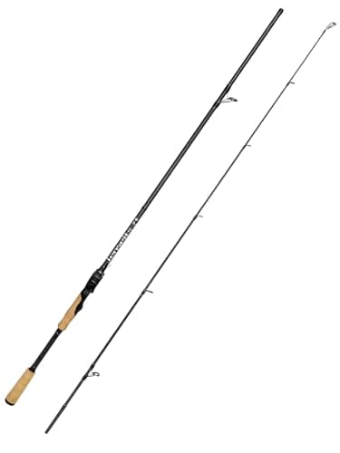 Jenseits 7'0" Spinning Fishing Rod – 2-Piece Carbon Fiber, Medium Heavy Power Extra Fast Action, 3A Cork Handle, Ceramic Guides – Precision Rod for Bass & Salmon Fishing