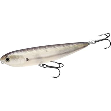 LUCKY CRAFT Sammy 100, 241 Striped Shad, Topwater Fishing Lures, Freshwater Bass Lures, 4" Length Floating Lure, Champion Walk-The-Dog Bait, Lake Bass Fishing Gear and Accessories