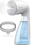HiLIFE Steamer for Clothes, Handheld Clothes Steamer with Large 300ml Tank, 1100W Clothing Steamer, Fabric Wrinkle Remover, Portable & Compact Travel Size Garment Steamer ONLY FOR 120V (White)