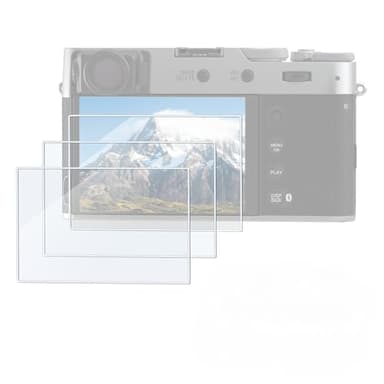 SMALLRIG 3Pack Screen Protector for RICOH GR IV， for FUJIFILM X100VI / X100V / X-E4 / X-T4 / X-T5, 0.3mm Ultra-Thin Tempered Glass Cover, 2.5D Round Edge, Anti-Scratch, Anti-Bubble, Anti-Shock - 5803