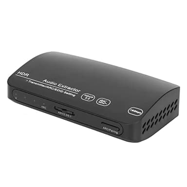 Sanpyl 4K Audio Extractor, 4K 60Hz HDMI2.0 Audio Extractor Converter with Bluetooth Transmitter, Supports 2.0 5.1 ADV 3 Sound Modes, HDMI Audio Converter Adapter Splitter