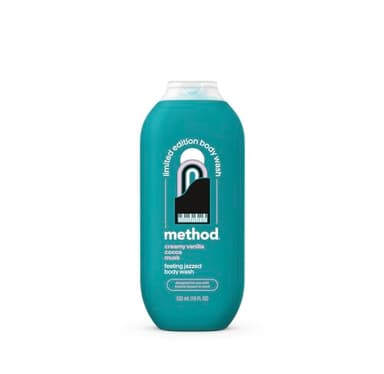 Method Limited Edition Body Wash, Feeling Jazzed with notes of Creamy Vanilla, Cocoa, and Musk, 18oz