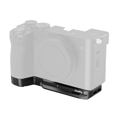 SmallRig A7C II/A 7CR Baseplate with Slot for Airtag, Only Compatible for Sony Alpha 7C II/Alpha 7CR, Mount Plate with Built-in Quick-Release Plate for Arca/QD Socket/Strap Slot (Black)