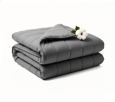 RJOP Weighted Blanket 25lbs 78"x85" King Size for Adults & Couples, Heavy Blanket with Premium Glass Beads, Soft Microfiber Material & Breathable for All-Season Comfort (78" x 85" 25 lbs)
