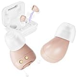 Maleous Hearing Aids for Seniors, Mini Rechargeable and Long-Lasting Invisable IN-THE-EAR Hearing Aids with Noise Cancelling, Customizable Listening Experience and Easy Control