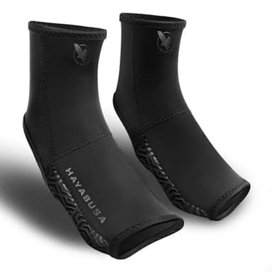 Hayabusa Ashi 4.0 Foot Grips - MMA, Muay Thai, Kickboxing, Jiu Jitsu, Boxing and Wrestling - Black, Large