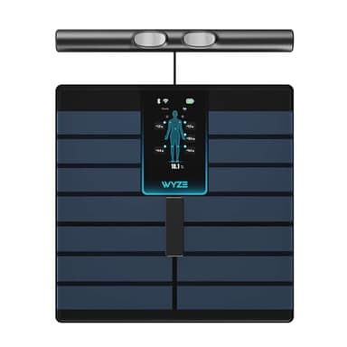 Wyze Scale Ultra BodyScan Smart Scale with Handle – Wi-Fi & Bluetooth Body Composition Scale for Weight, BMI, Body Fat, Muscle Mass, and Segmental Measurement, Black