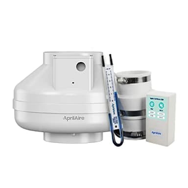 Aprilaire ARN25K Radon Mitigation Kit, 1500 and 2500 Sq. Ft., Basement, Crawlspace, Slab Application, Quiet Performance, Indoor/Outdoor, Commercial/Residential, Manometer, System Alarm
